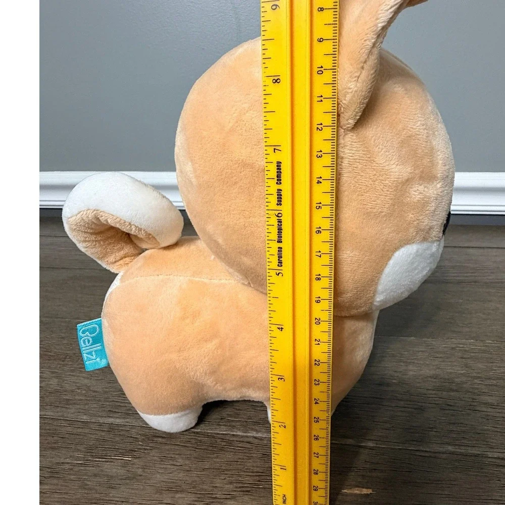 Bellzi Shiba‎ Inu Plush Shibi Stuffed Animal Kawaii Dog Tan White